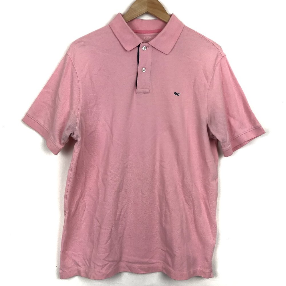 [3 for $15] Vineyard Vines Classic Fit Pink Short Sleeve Polo